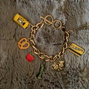 Gold NYC charm bracelet